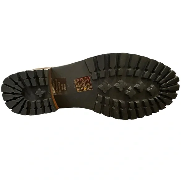 Vintage Havana Cognac/Leopard print boots with real calf fur size 7 - Picture 5 of 9